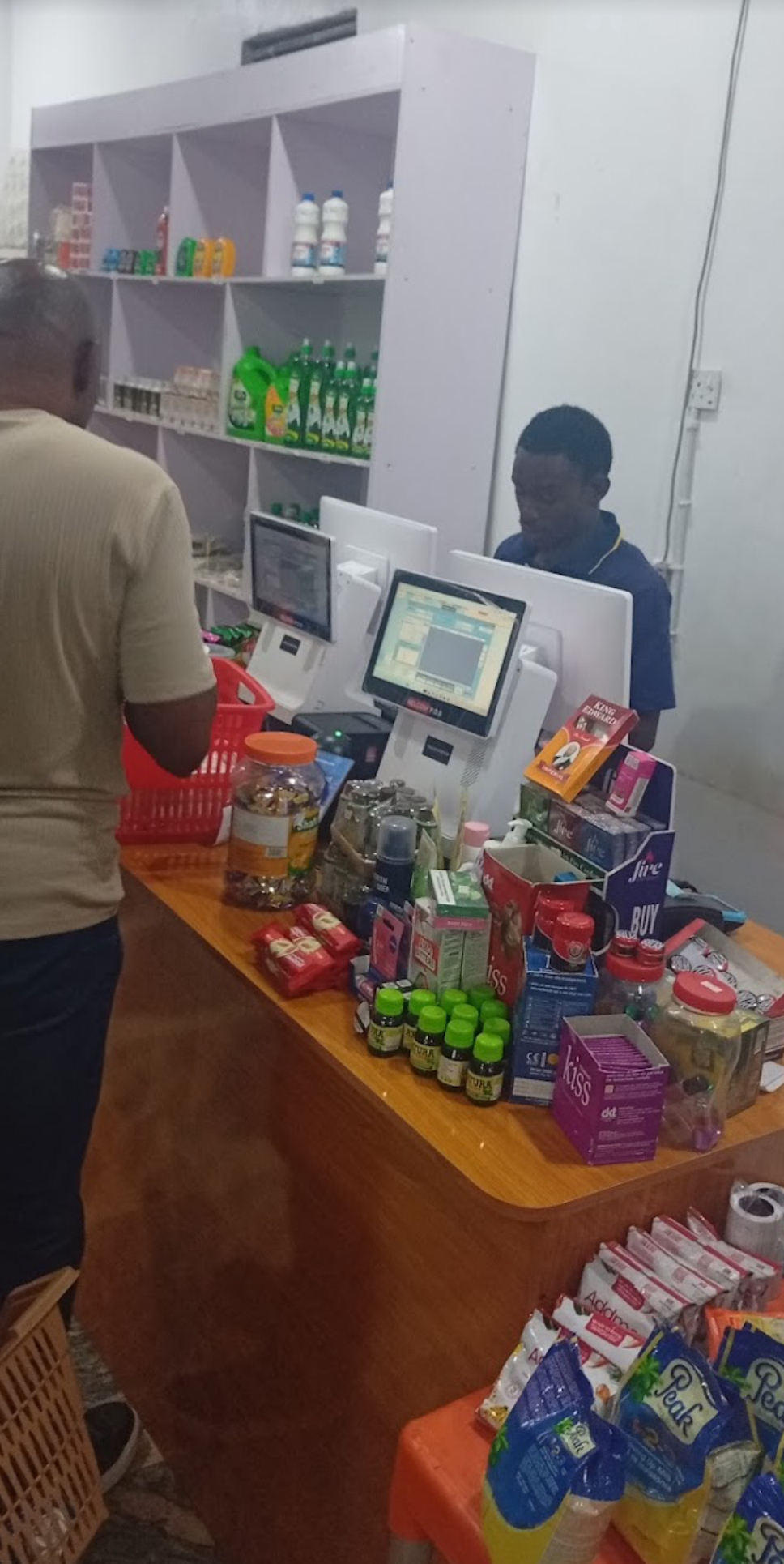 Checkout counter at First Goasam Mall